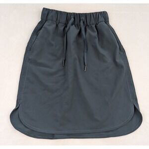Lululemon On the Fly Skirt Womens sz 2 Dark Teal Unlined Pull‎ On